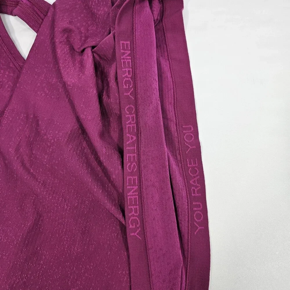 Lululemon Women Vivid Plum Purple Swiftly Tech Racerback Tank Race Length Top 8